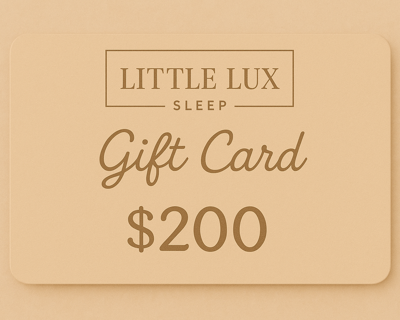 Little Lux Sleep - Gift Card