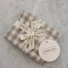 Lounger Cover - Linen Check.