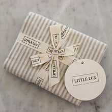 Little Lux Sleep Baby Lounger - Oat Stripe.