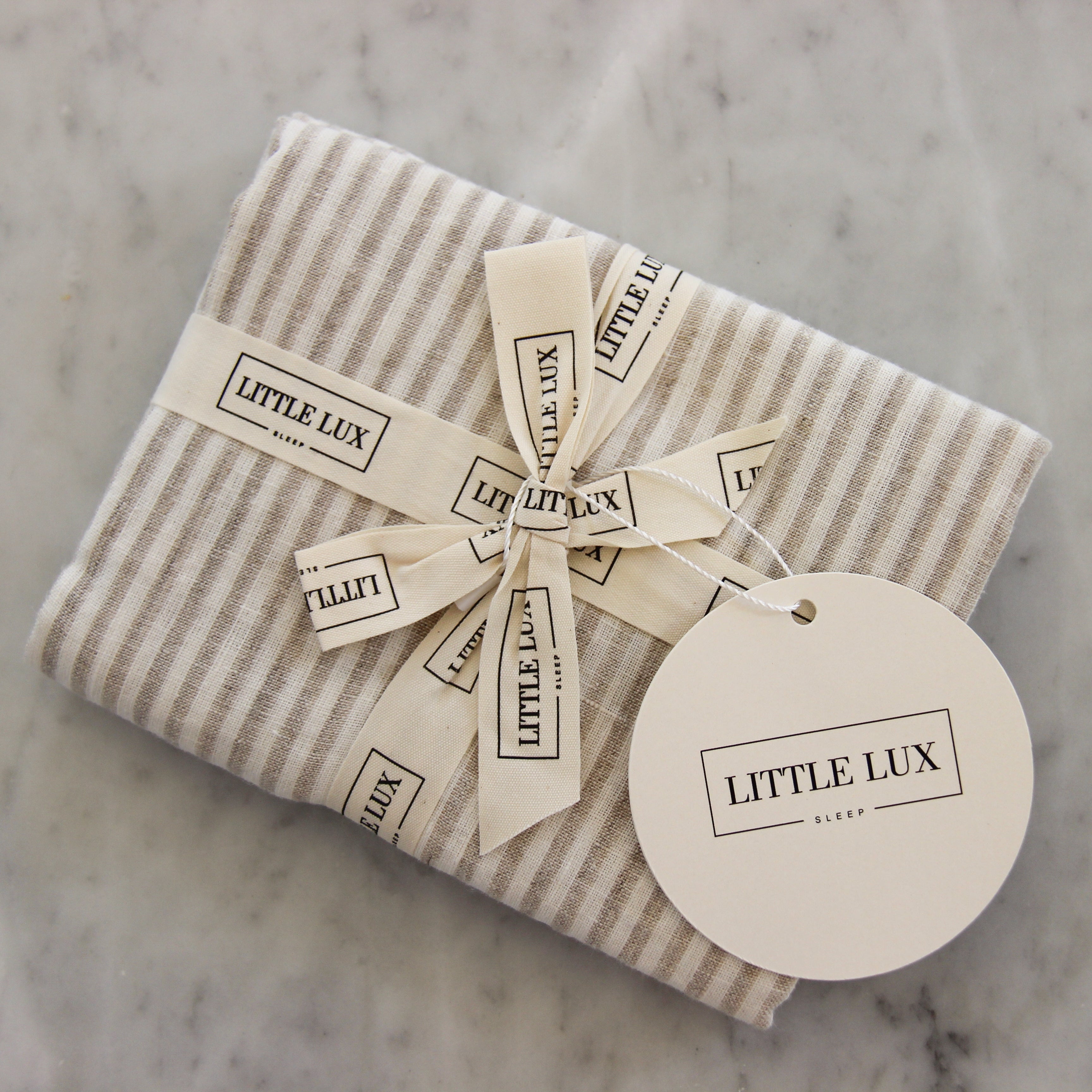 Lounger Cover - Oat Stripe