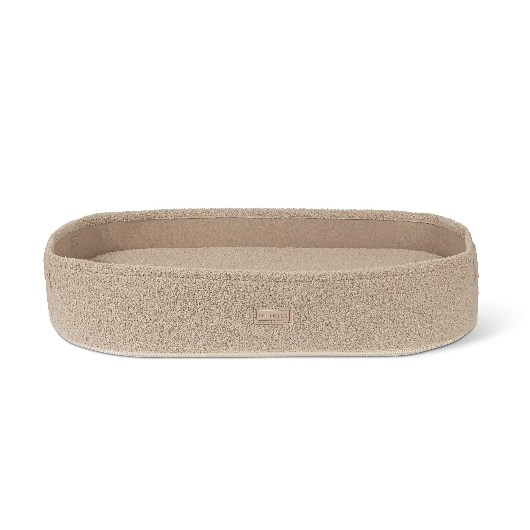Little Lux Sleep 2-in-1 Baby Nest and Change Pod - Beige Teddy.