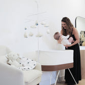 Sky Mobile for SNOO Smart Sleeper: Gentle Clouds & Stars Baby Crib Mobile
