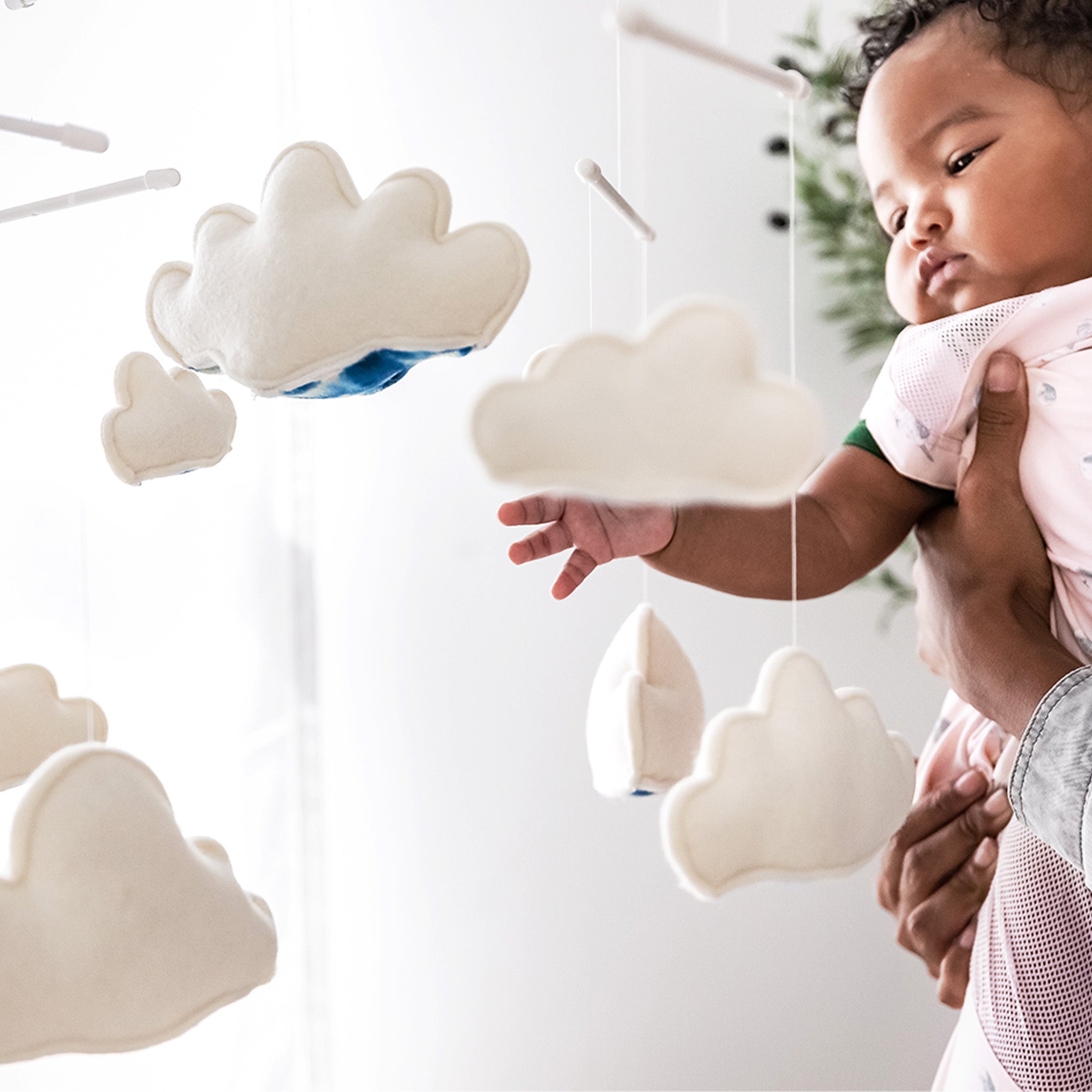 Sky Mobile for SNOO Smart Sleeper: Gentle Clouds & Stars Baby Crib Mobile